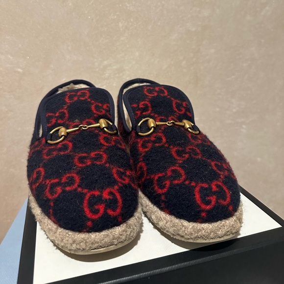 Gucci Shoes - Gucci
Women's Fria Horsebit Loafers GG Wool